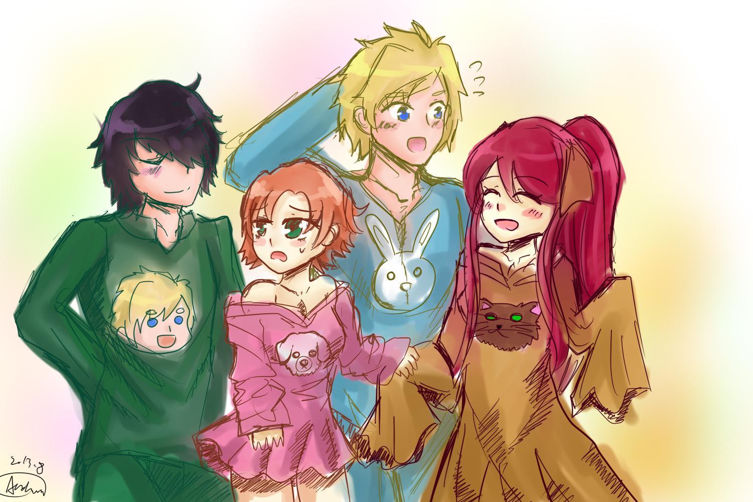 Team JNPR pijama party | RWBY | Know Your Meme