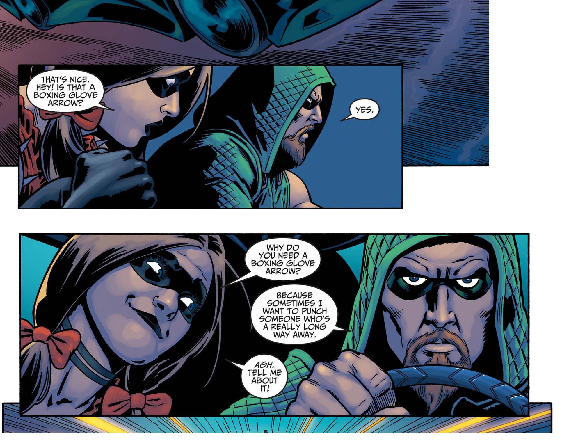 The Boxing Glove Arrow Harley Quinn Know Your Meme