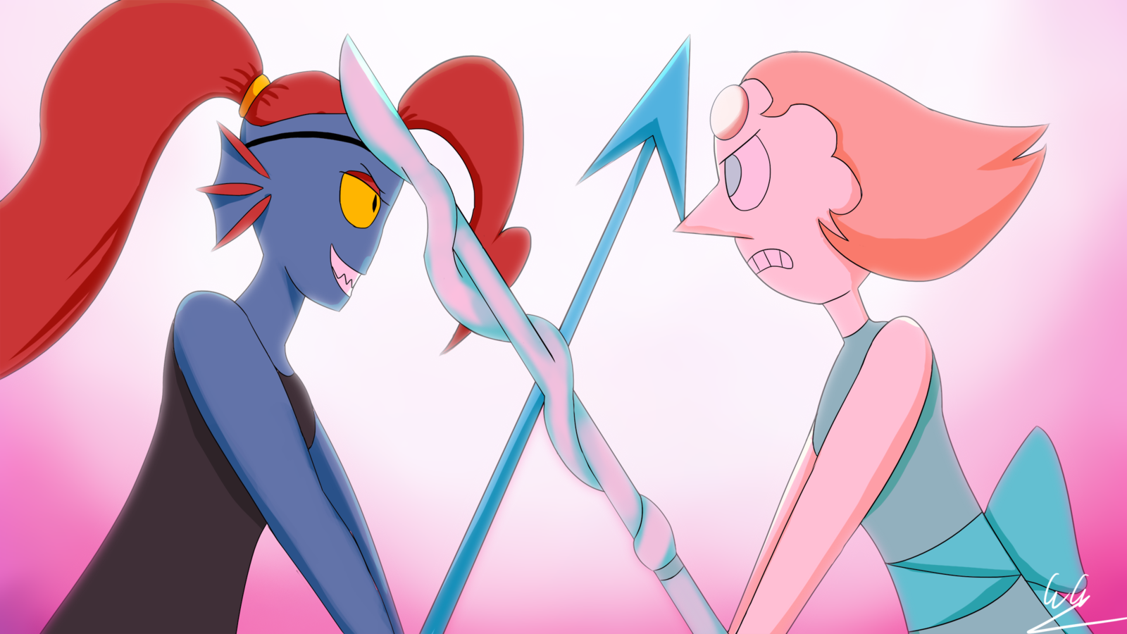 Undyne vs. Pearl | Steven Universe | Know Your Meme