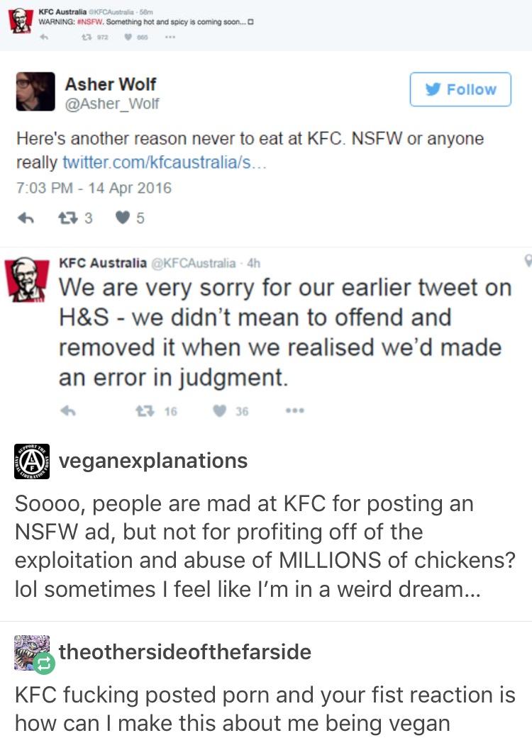 Cock. There's your joke. Kentucky Fried Chicken (KFC) Know Your Meme