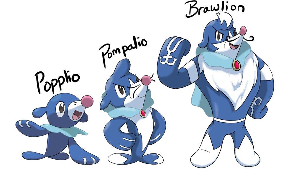 Popplio Evolution Line Fakemon Know Your Meme