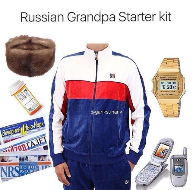 The Russian Grandpa Starer Pack Starter Packs Know Your Meme