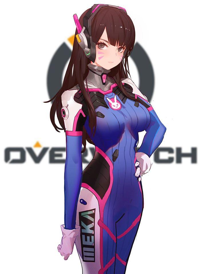 D va overwatch anime