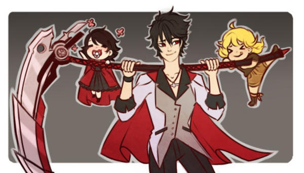 To See Young Uncle Qrow And His Baby Neices Is All I Ve Ever Wanted From This Life Rwby Know Your Meme