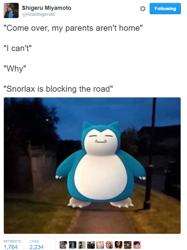 Snorlax Is Blocking The Road Pokemon Go Know Your Meme