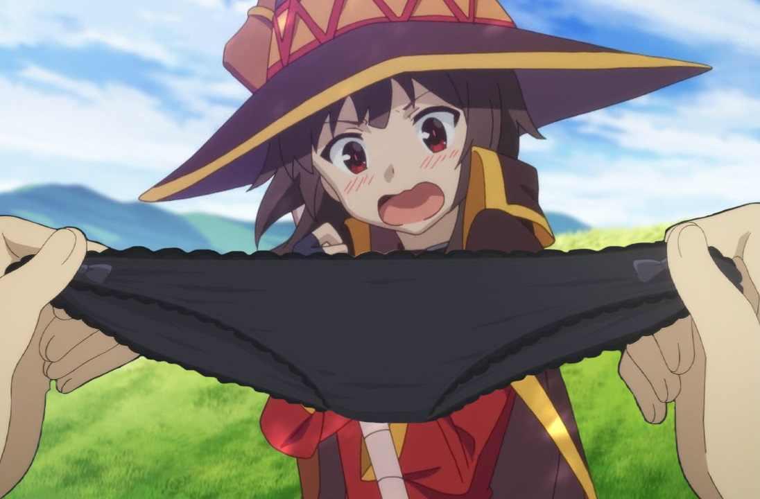 Megumeme is shocked by the panties | KonoSuba | Know Your Meme