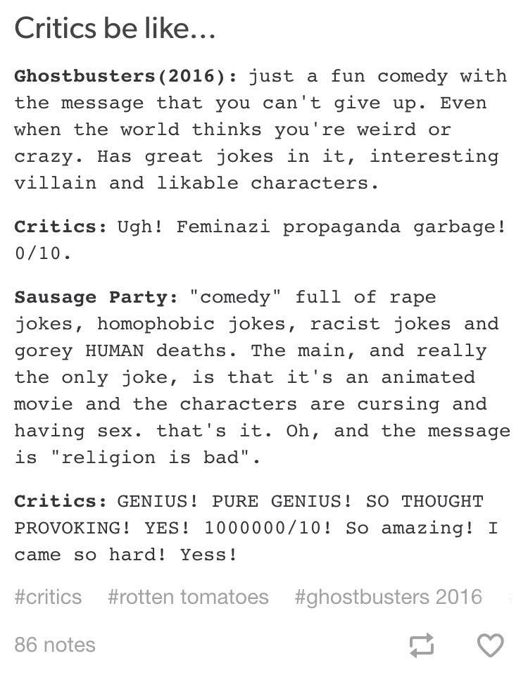 Somebody's feeling salty. Ghostbusters Reboot Controversy Know Your