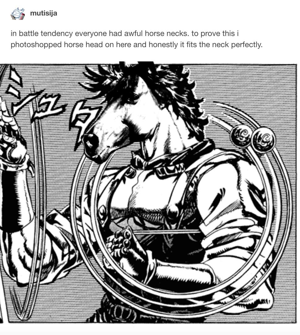 Horse neck JoJo's Bizarre Adventure Know Your Meme