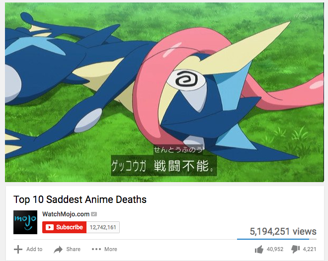 R I P Greninja Top 10 Anime List Parodies Know Your Meme R I P Greninja Top 10 Anime List Parodies Know Your Meme