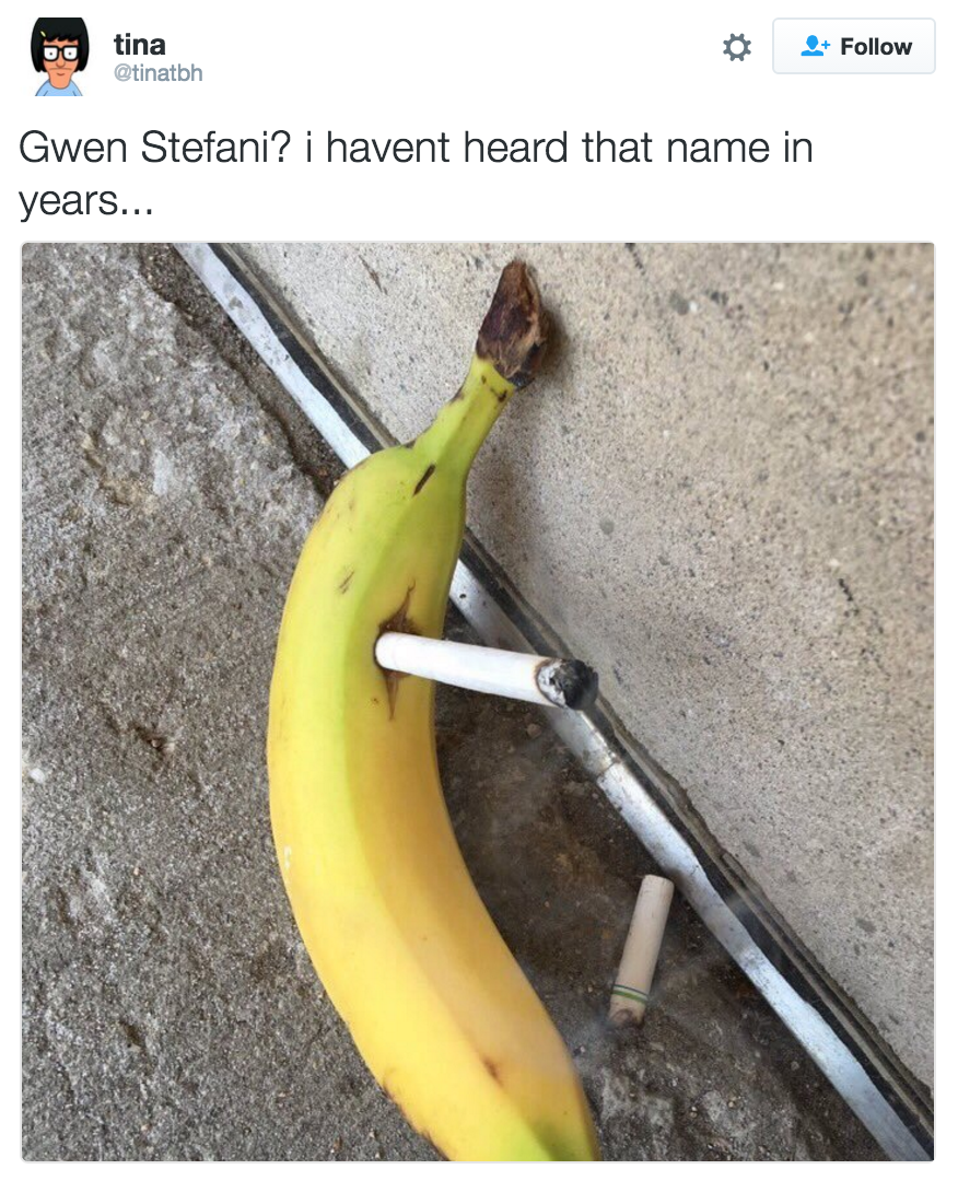 Gwen Stefani Banana I Haven't Heard That Name In Years Know Your Meme
