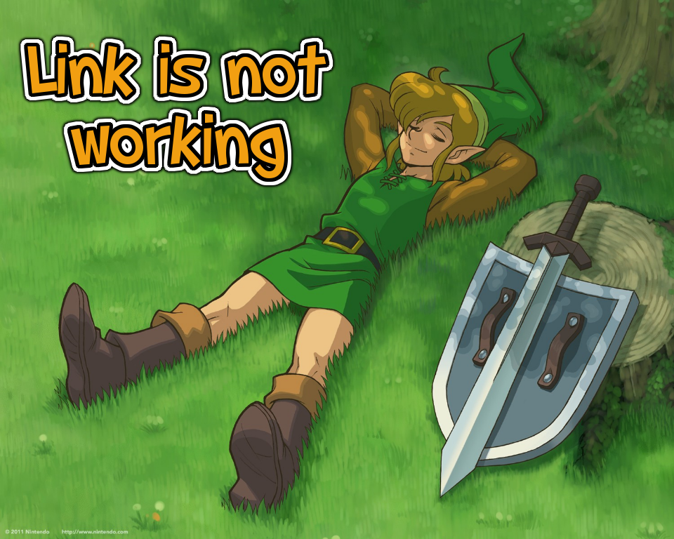 When Someone Posts A Link That Doesn T Work The Legend Of Zelda Know Your Meme