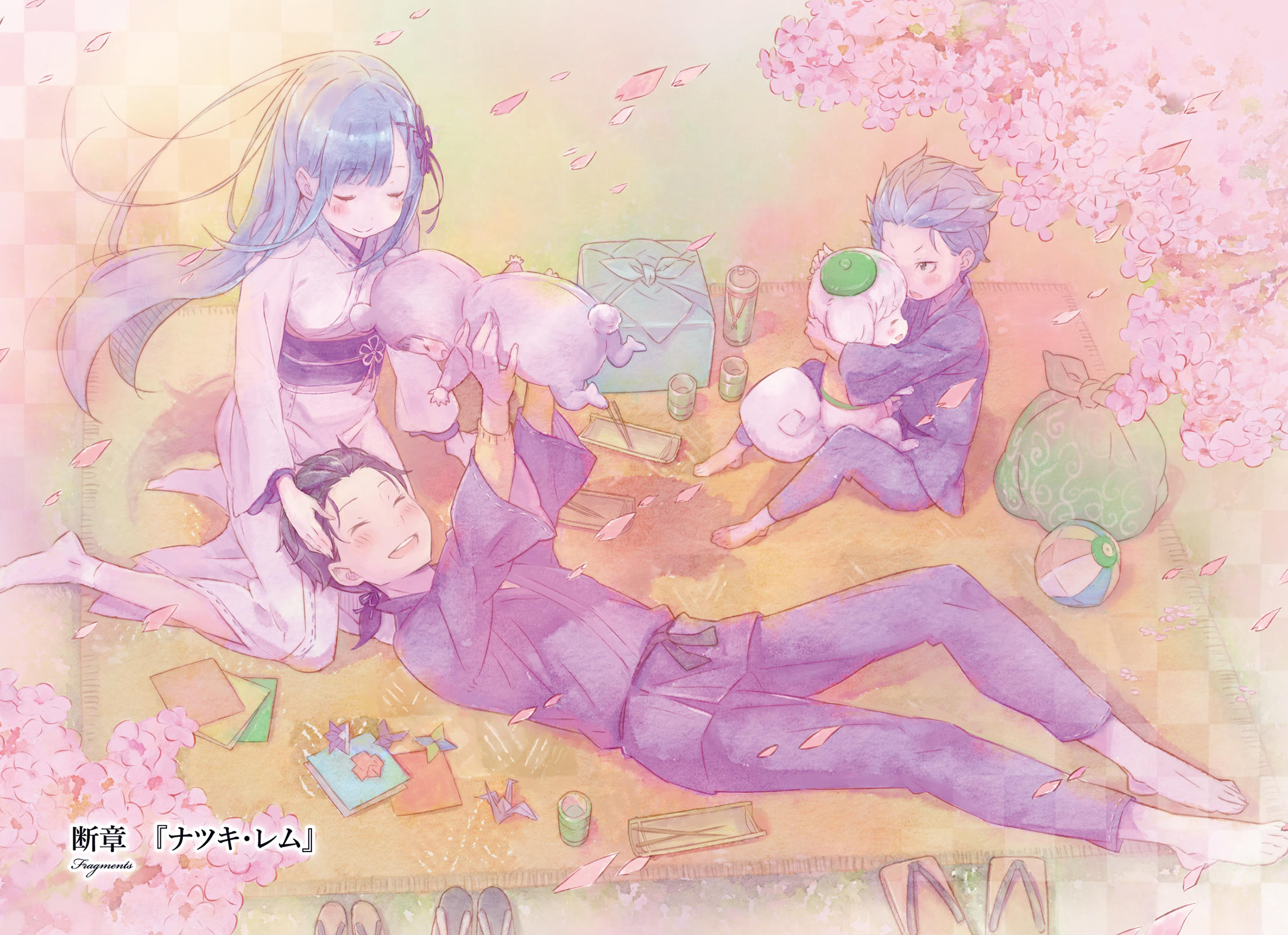 Official Color Page Illustration For Natsuki Rem Side Story Re Zero Starting Life In Another World Know Your Meme