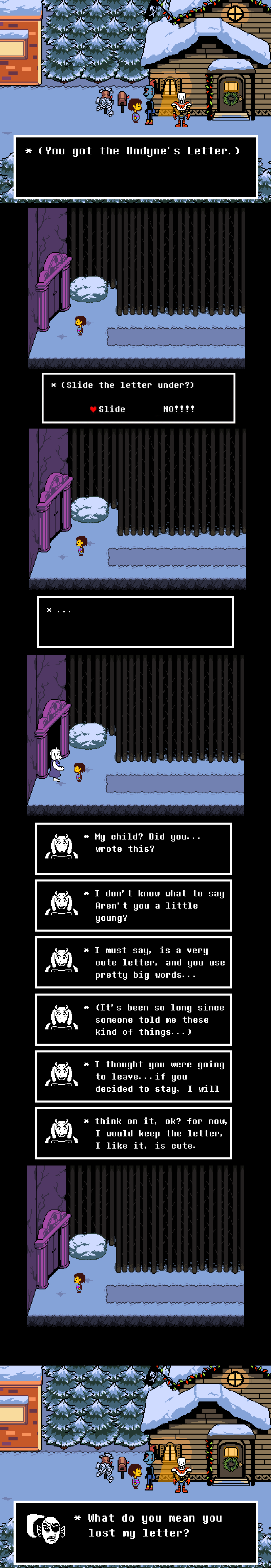 Undyne's Letter to the wrong door Undertale Know Your Meme