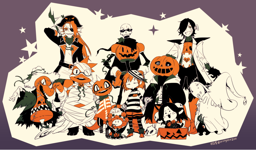 ハロウィンモンスターズ集合 Undertale Know Your Meme