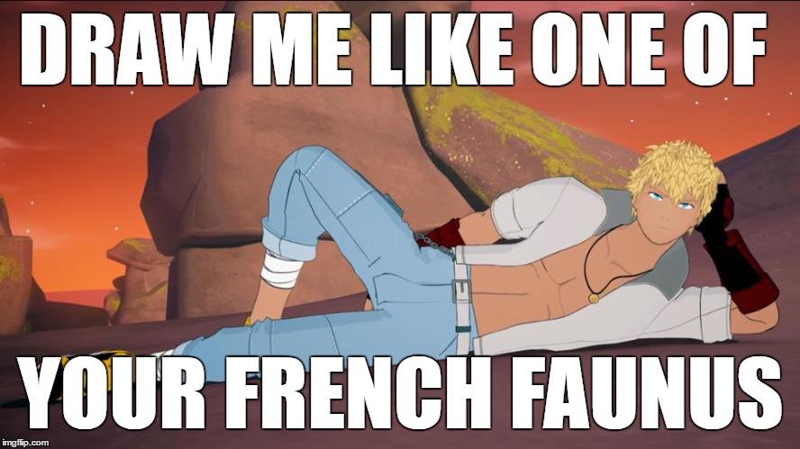 Draw Me Like One Of Your French Fries Draw me like one of your french faunus | Draw Me Like One of Your