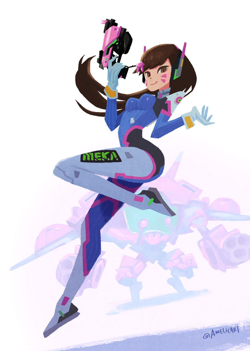 D.Va by amelicart Overwatch Know Your Meme
