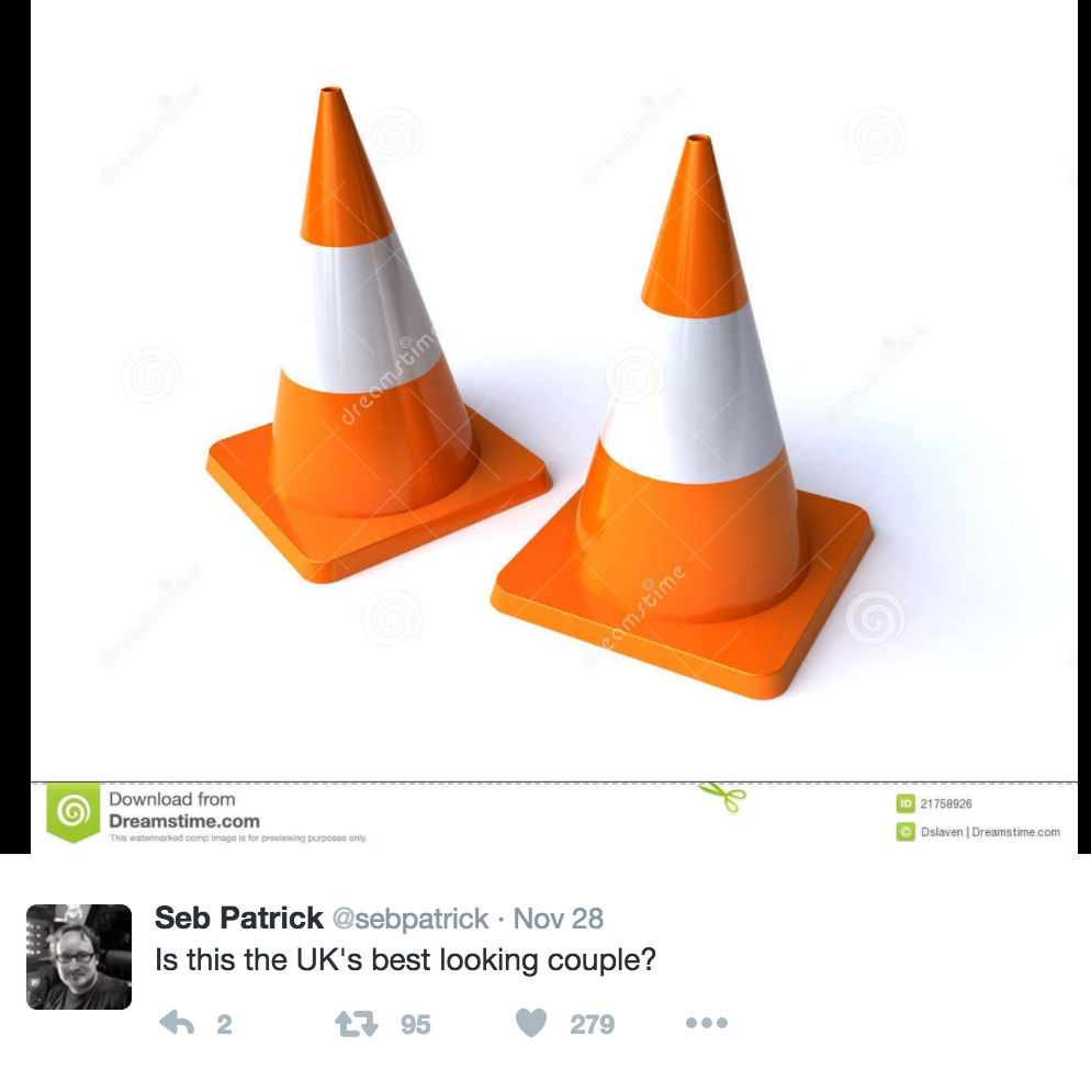 Traffic Cones | Britain's Best Looking Couple | Know Your Meme