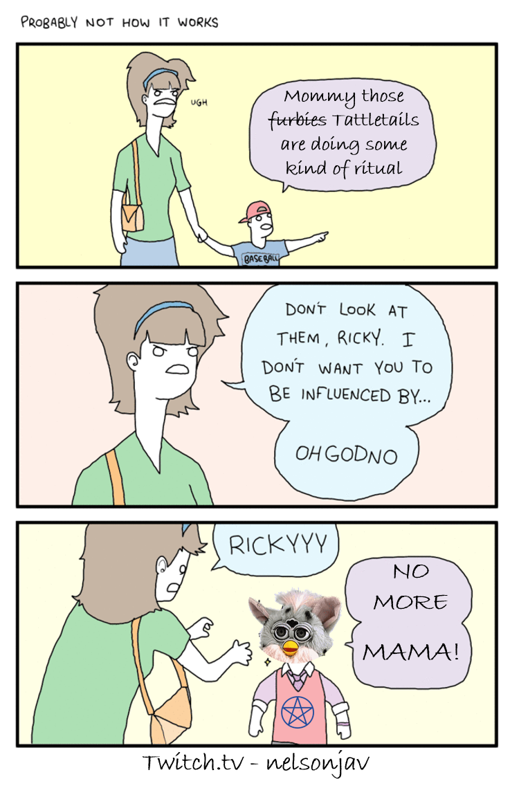 Don't Look at them Ricky | Tattletail | Know Your Meme