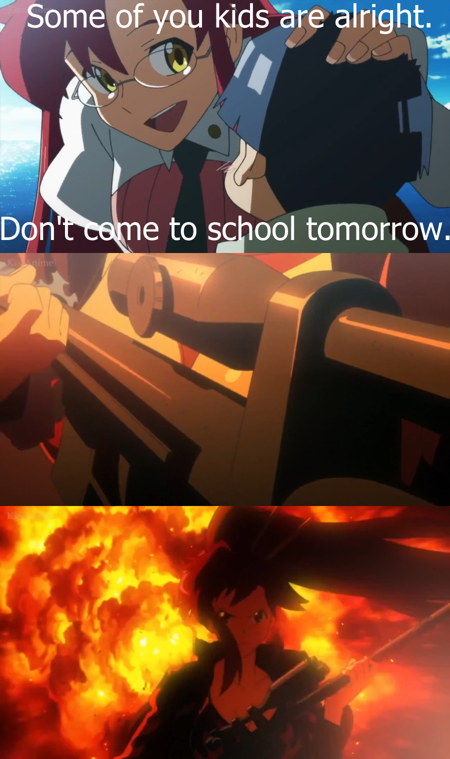 Teacher Yoko Gurren Lagann Know Your Meme