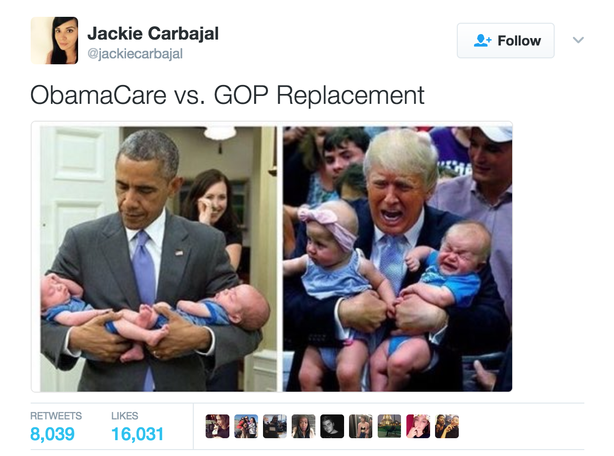 Holdin Babies | Obamacare vs. Trumpcare | Know Your Meme