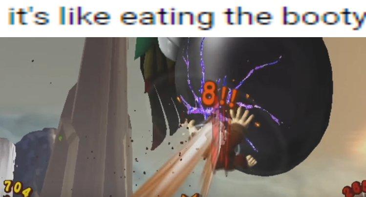 but he gotta eat the booty like groceries | Donkey Kong | Know Your Meme