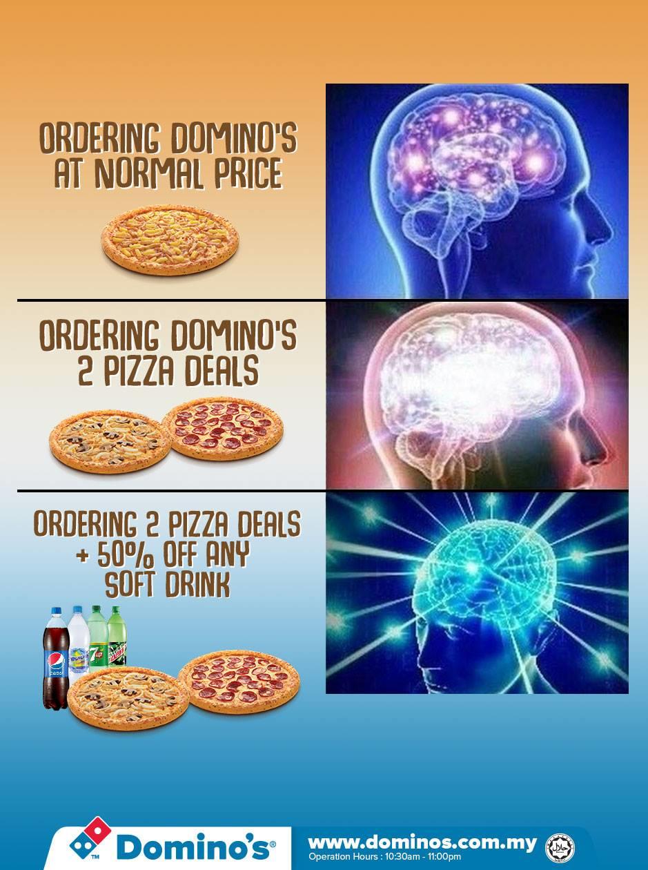 Domino S Pizza Malaysia Expanding Brain Know Your Meme