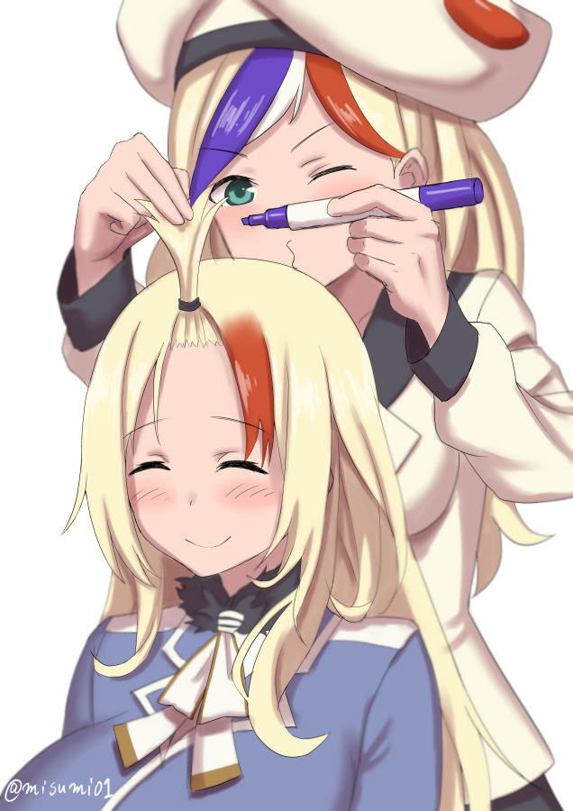 Atago Has Her Hair Dyed By Commandant Teste By Misumi