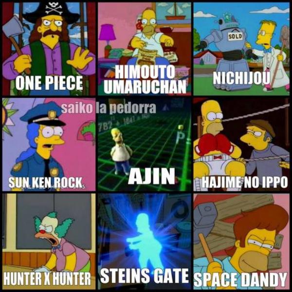 Anime reference The Simpsons Know Your Meme