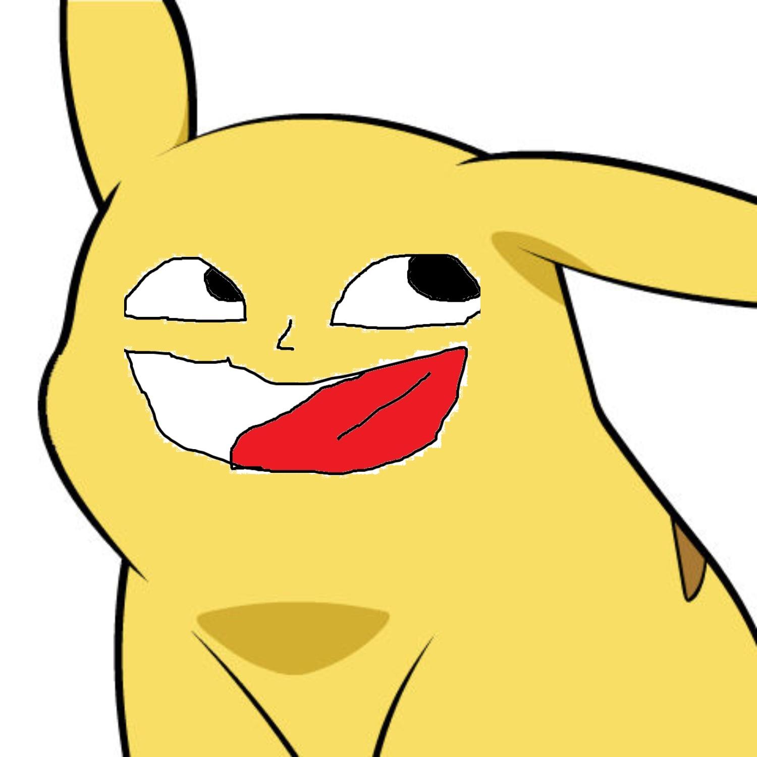 Pikachu + Crappy face i made the other thay = This: | Give Pikachu a ...