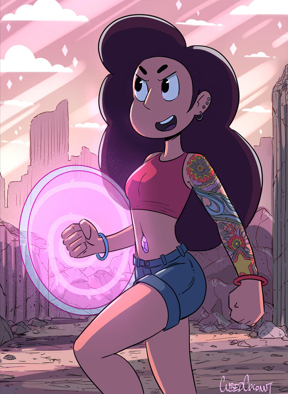 Adult Stevonnie With Adult Connie S Tattoos By Cubedcoconut Steven Universe Know Your Meme