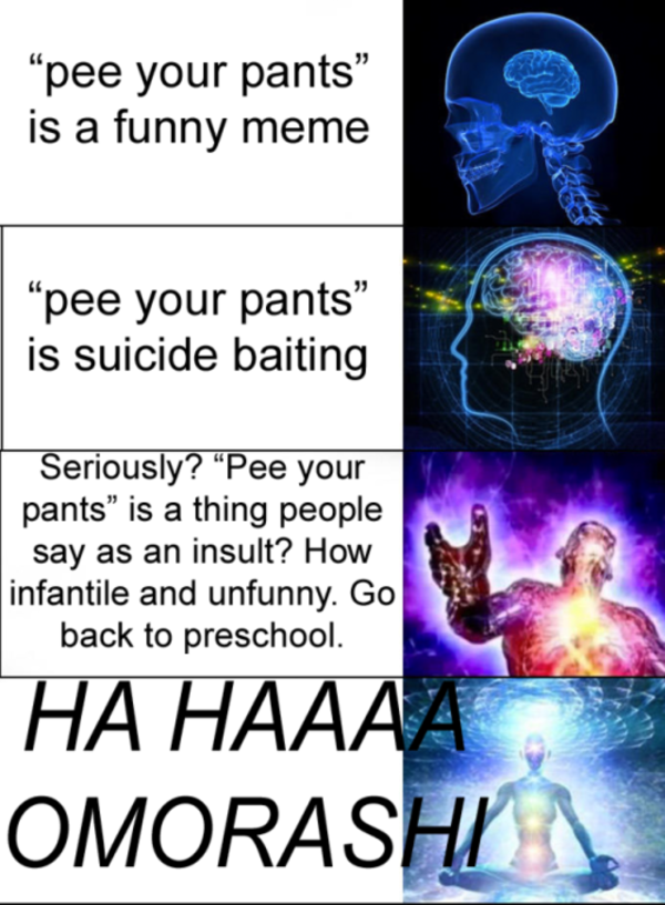 Expanding Brain Pee Your Pants Know Your Meme