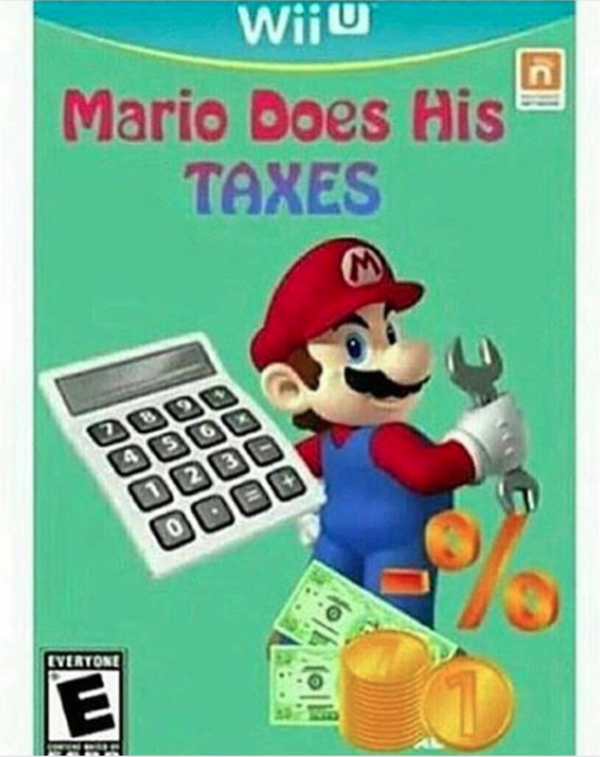 Mario Does His Taxes Kirby Does His Taxes Know Your Meme