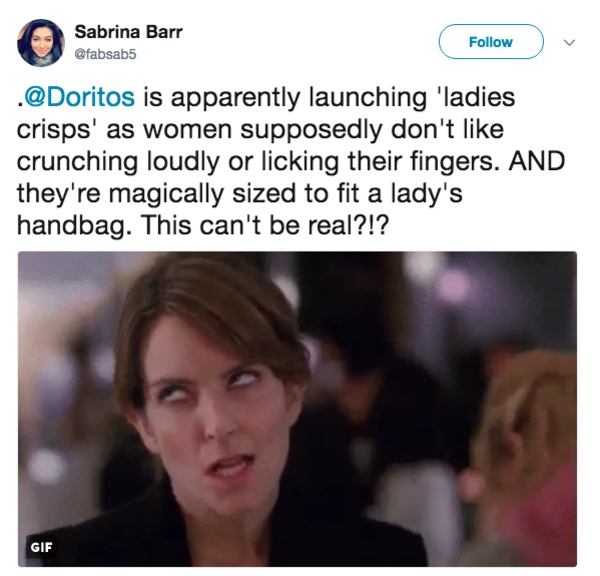 Tina Fey Doritos "Ladyfriendly Chips" Controversy Know Your Meme