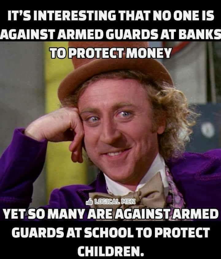 Armed guards for Banks, but not schools Gun Control Debate Know
