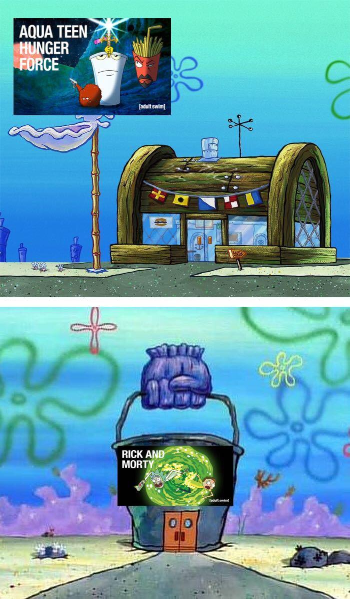 Fuck Rick Morty Aqua Teen Hunger Force Know Your Meme