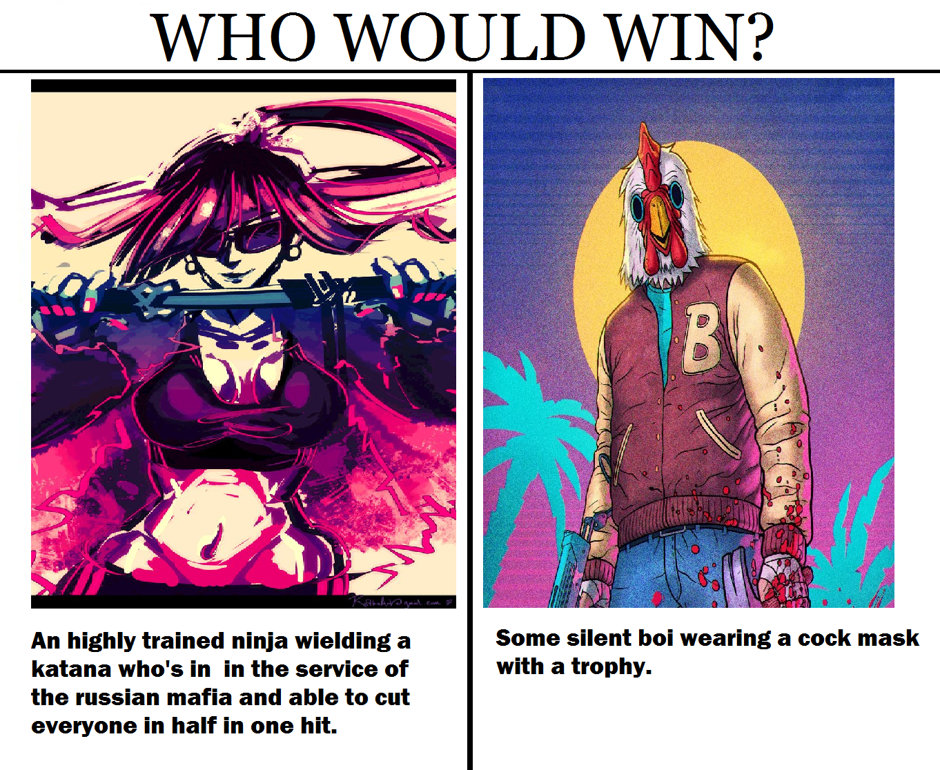 Hotline Miami Who Would Win? Know Your Meme