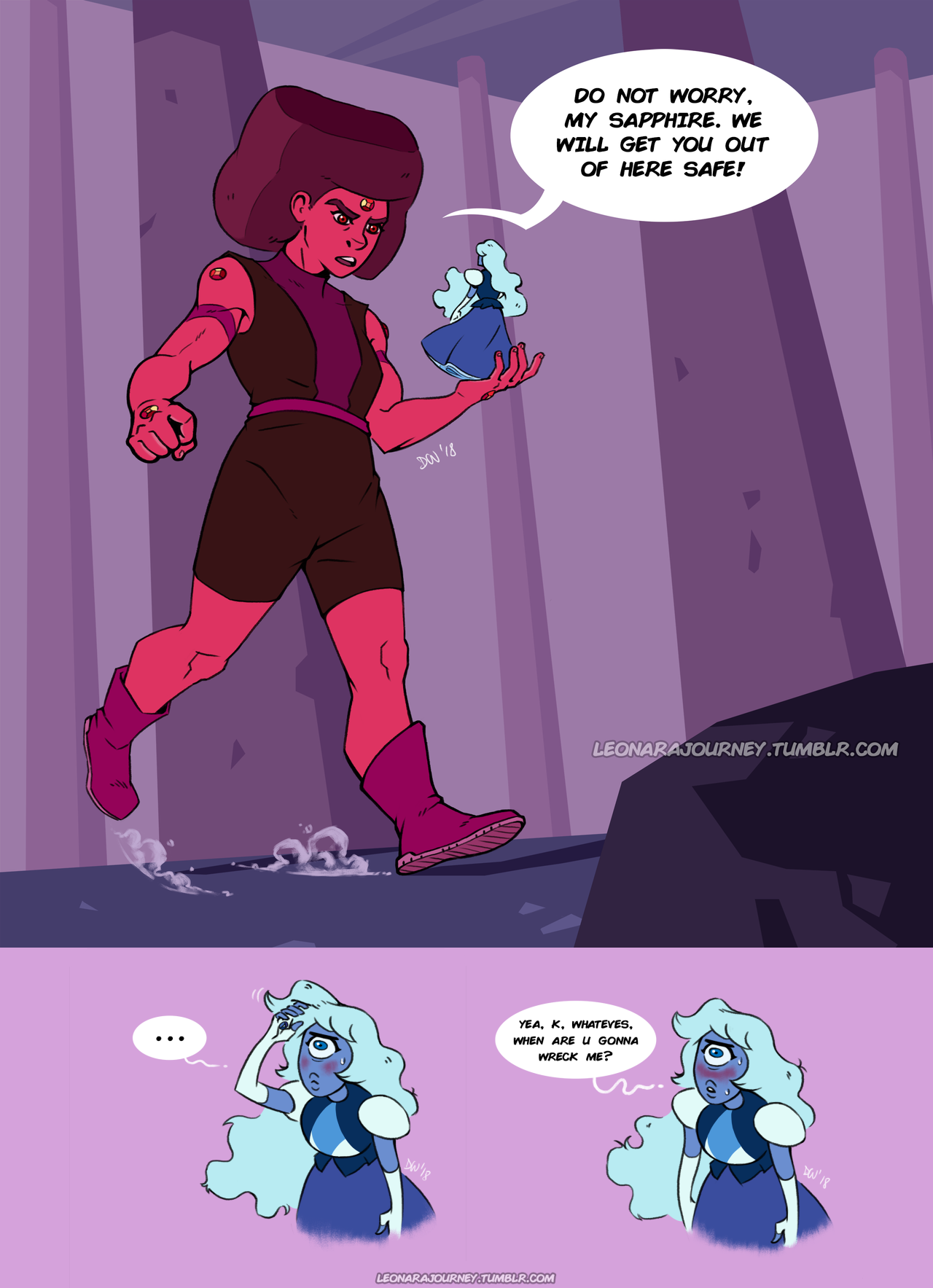 “I believe that rubies feel a strong urge to protect all the sapphires