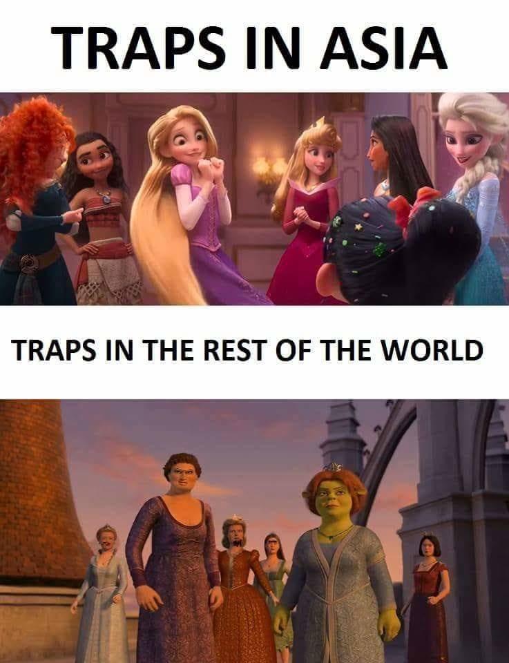 Traps in Asia vs traps in the rest of the world Trap Know Your Meme