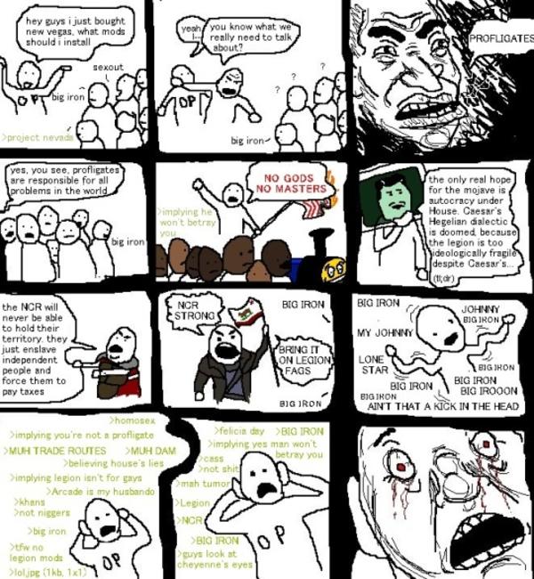 /vg/ discusses new vegas | 4chan Thread Derail Comic | Know Your Meme