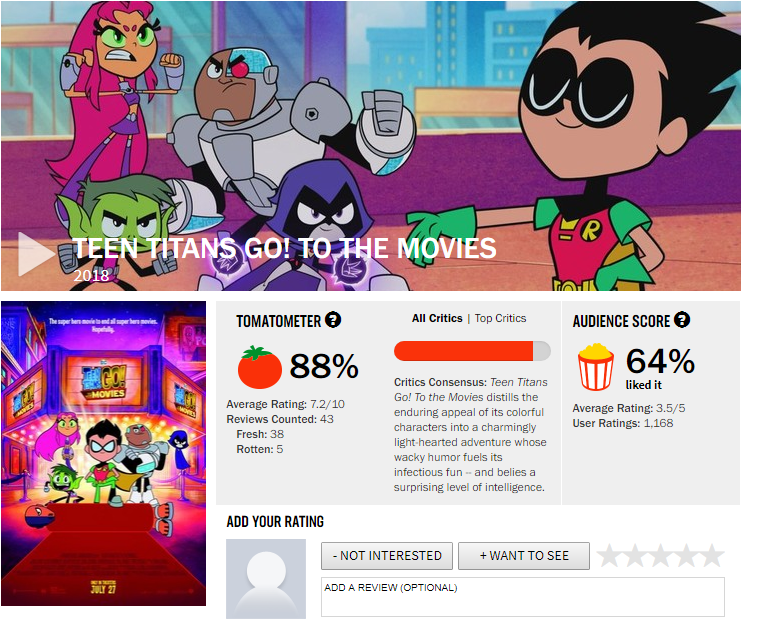 The Movie Is Out Now Teen Titans Go To The Movies Know Your Meme