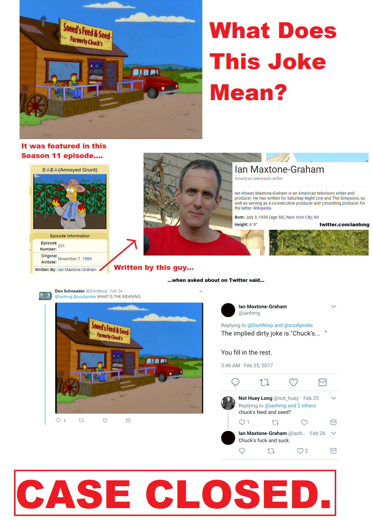 The Truth about The Sneed Joke Finally Exposed Sneed's Feed and Seed