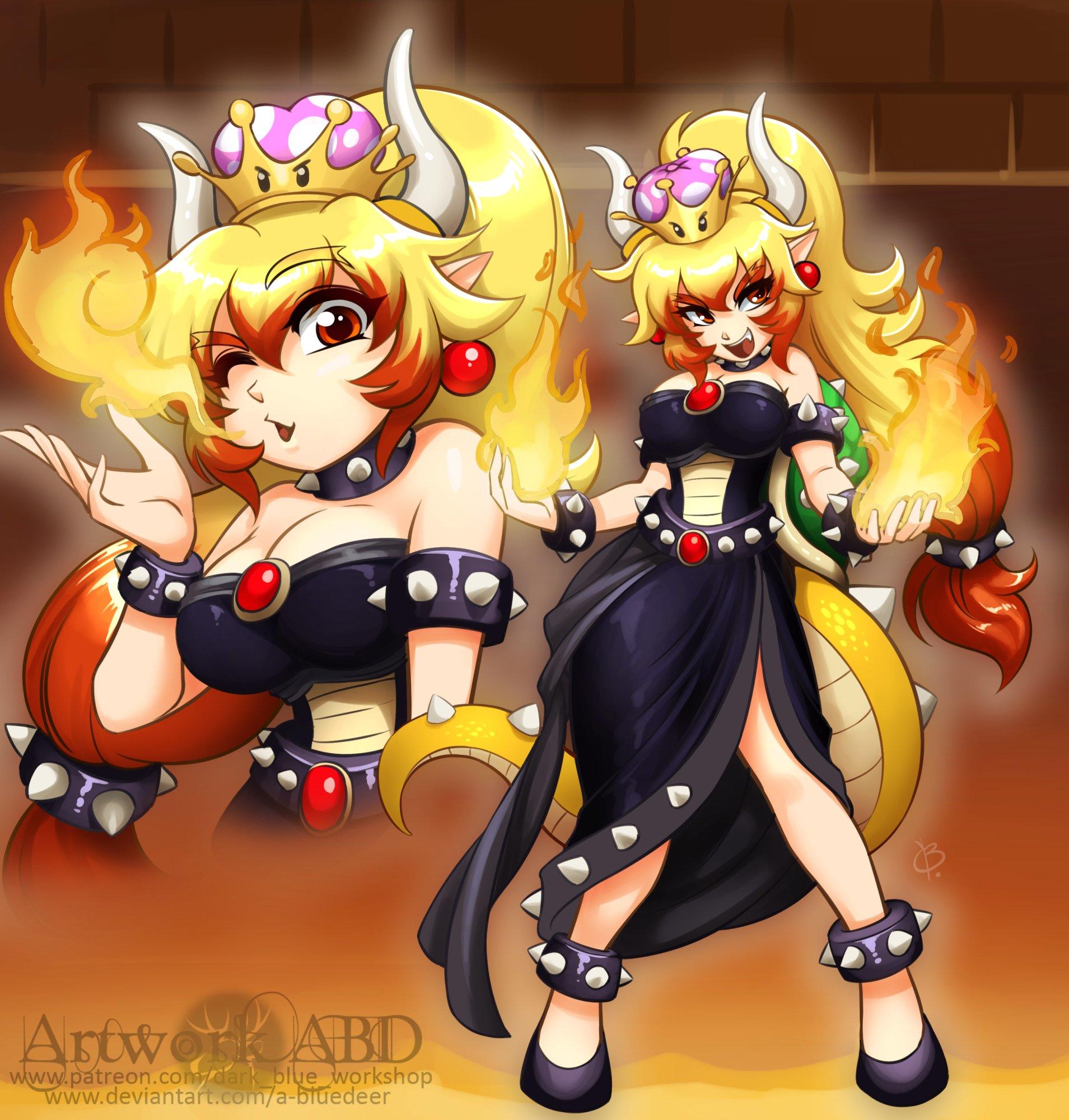 abd_artist, bowsette, super crown.