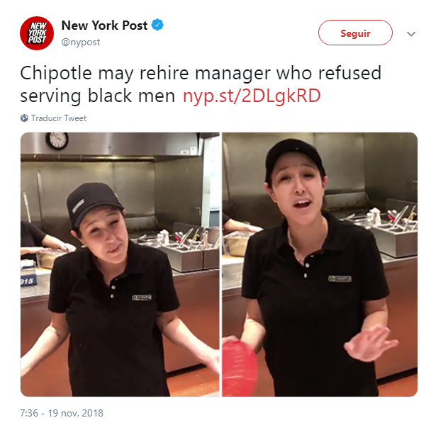 Totally not race baiting guise Chipotle Customer Refusal Controversy