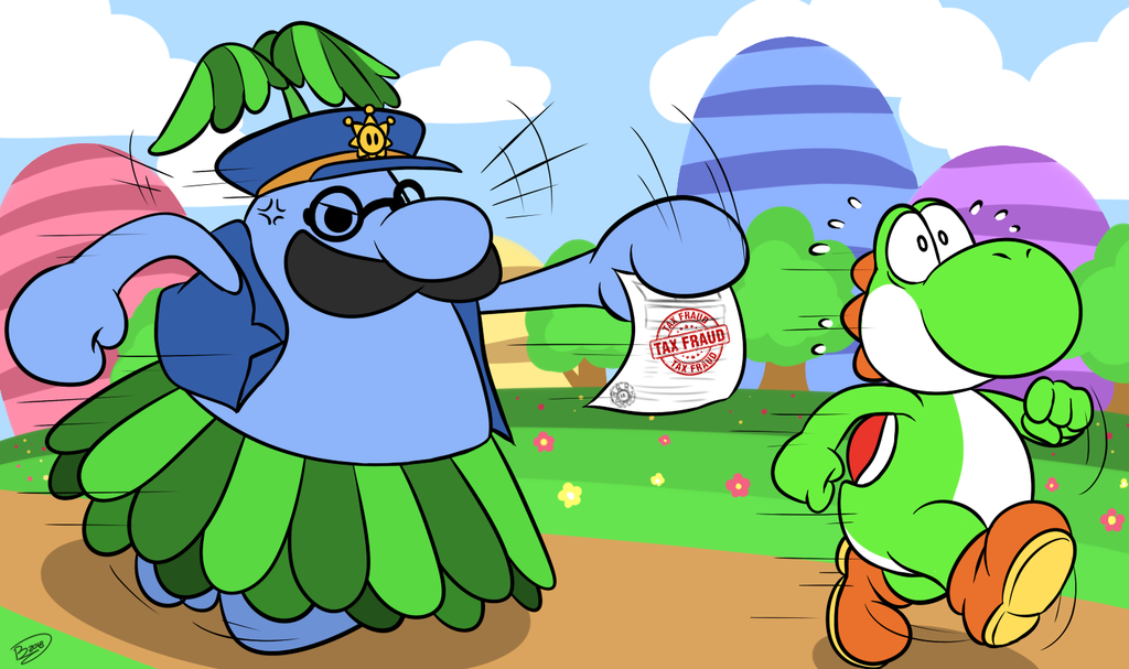 Yoshi Has Committed Tax Fraud Evading the Pianta Police Yoshi Committed Tax Fraud Know