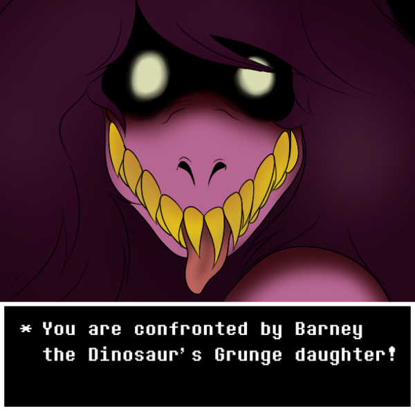 Barney the Dinosaur's Grunge Daughter (1/2) | Deltarune | Know Your Meme
