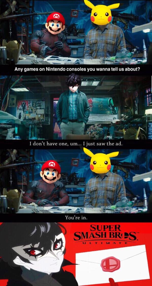 Joker just saw the ad Super Smash Brothers Ultimate Know Your Meme