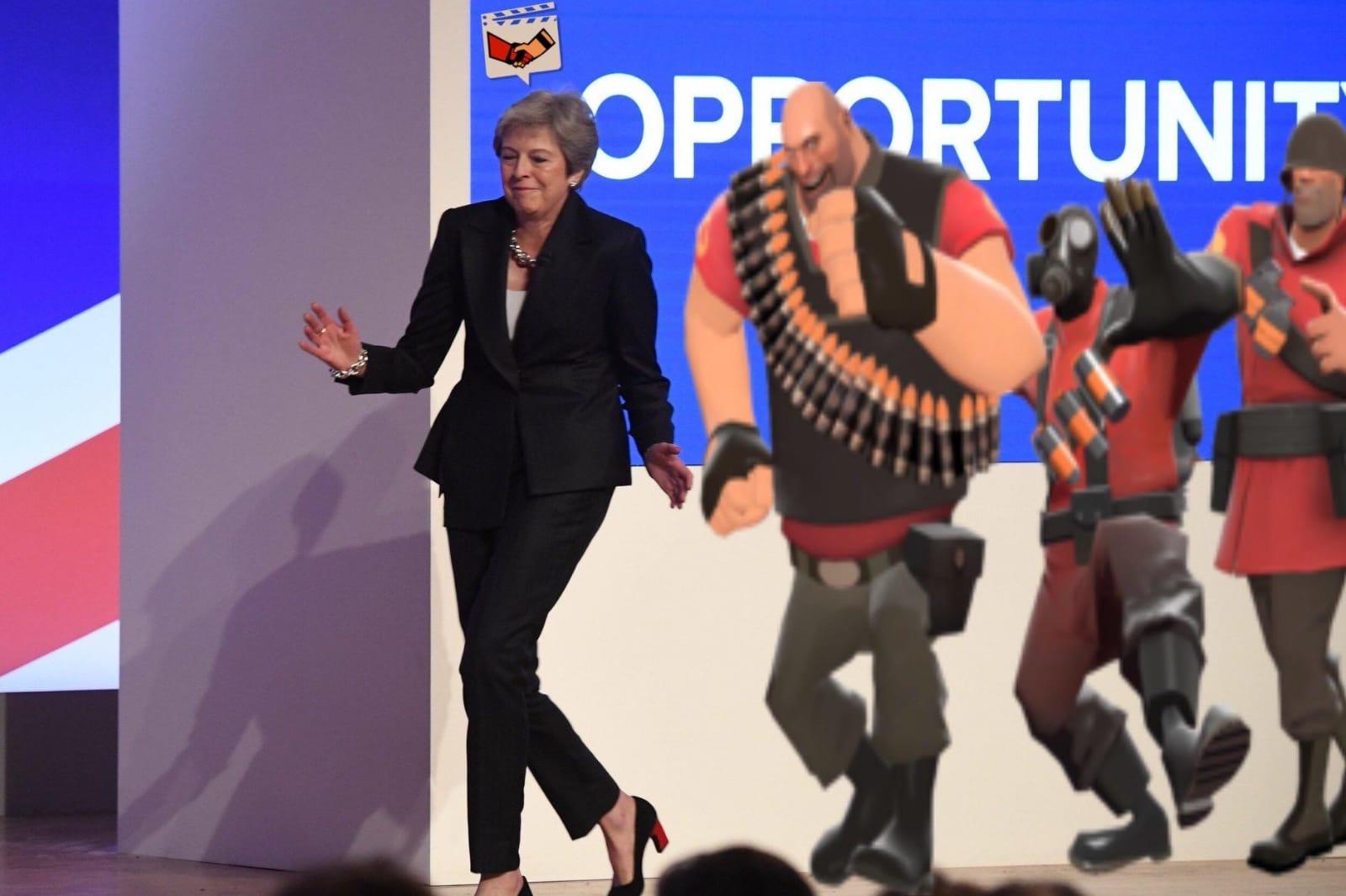 conga Dancing Theresa May / Maybot Know Your Meme