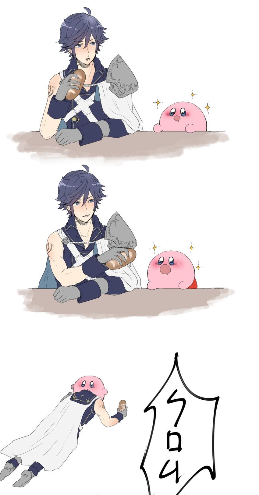 Kirby didn't want the bread Chrom Super Smash Brothers Ultimate
