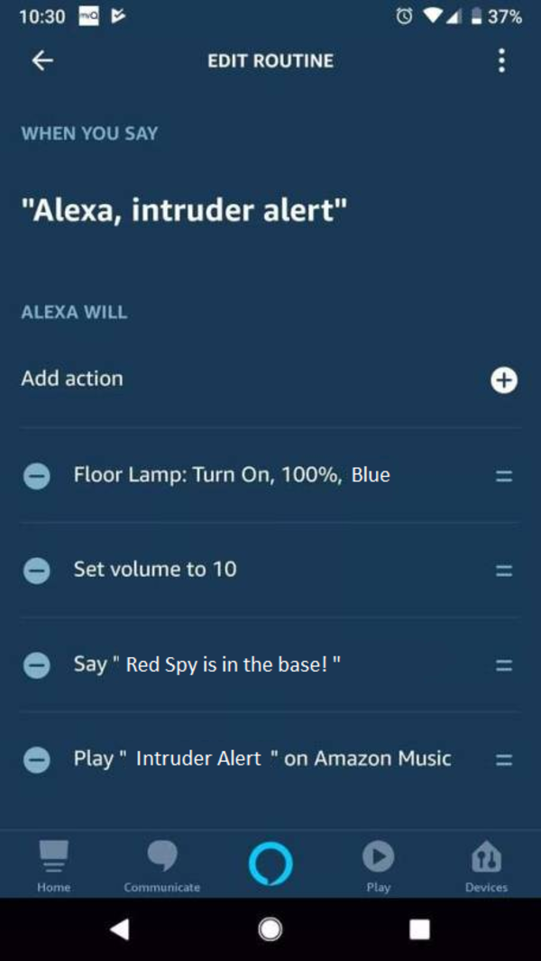 You can make Alexa your home's administrator Alexa, Intruder Alert