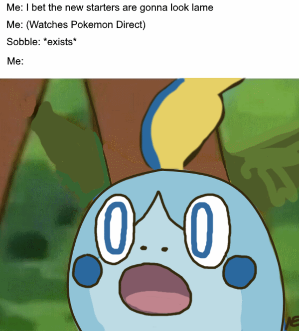 Surprised Sobble (Original) | Pokémon Sword and Shield | Know Your Meme